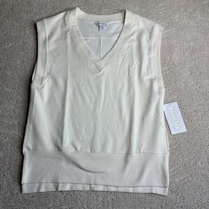 Women's NEW Retroterry‎ V-Neck Sweatshirt Tee Sleeveless